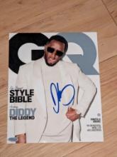 P Diddy autographed 8x10 photo with coa