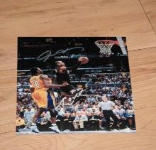Kobe Bryant and Allen Iverson autographed 8x10 photo with coa
