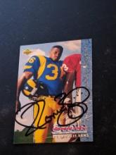 Jerome Bettis autographed card w/coa