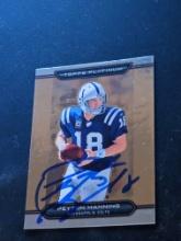 Peyton Manning autographed card w/coa