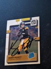 Kenny Pickett autographed card w/coa
