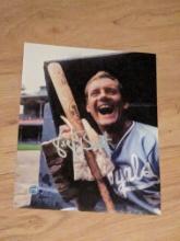 George Brett autographed 8x10 photo with coa