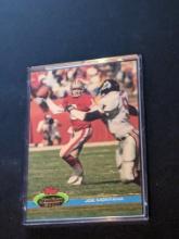 JOE MONTANA 1991 Topps Stadium Club #327 49ers Chiefs