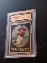 Jim Brown 2010 Topps Chrome RC REPRINT GEM MT 10 graded