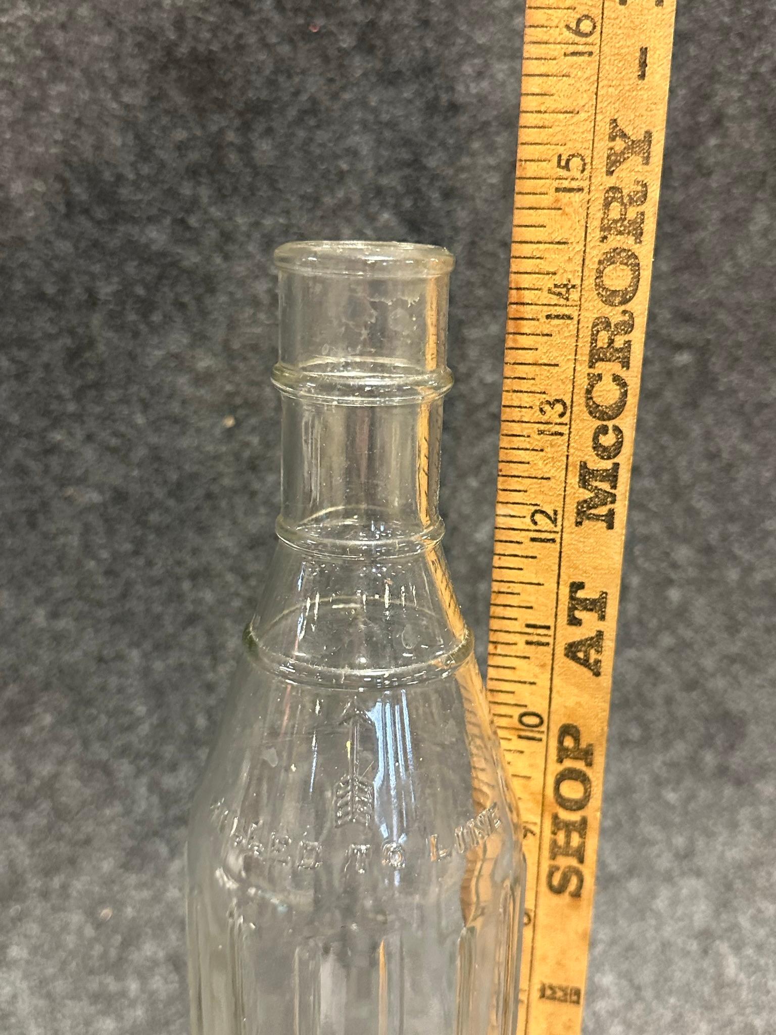 Pair Glass Oil Bottles Sealcap  T Rokeach Brooklyn