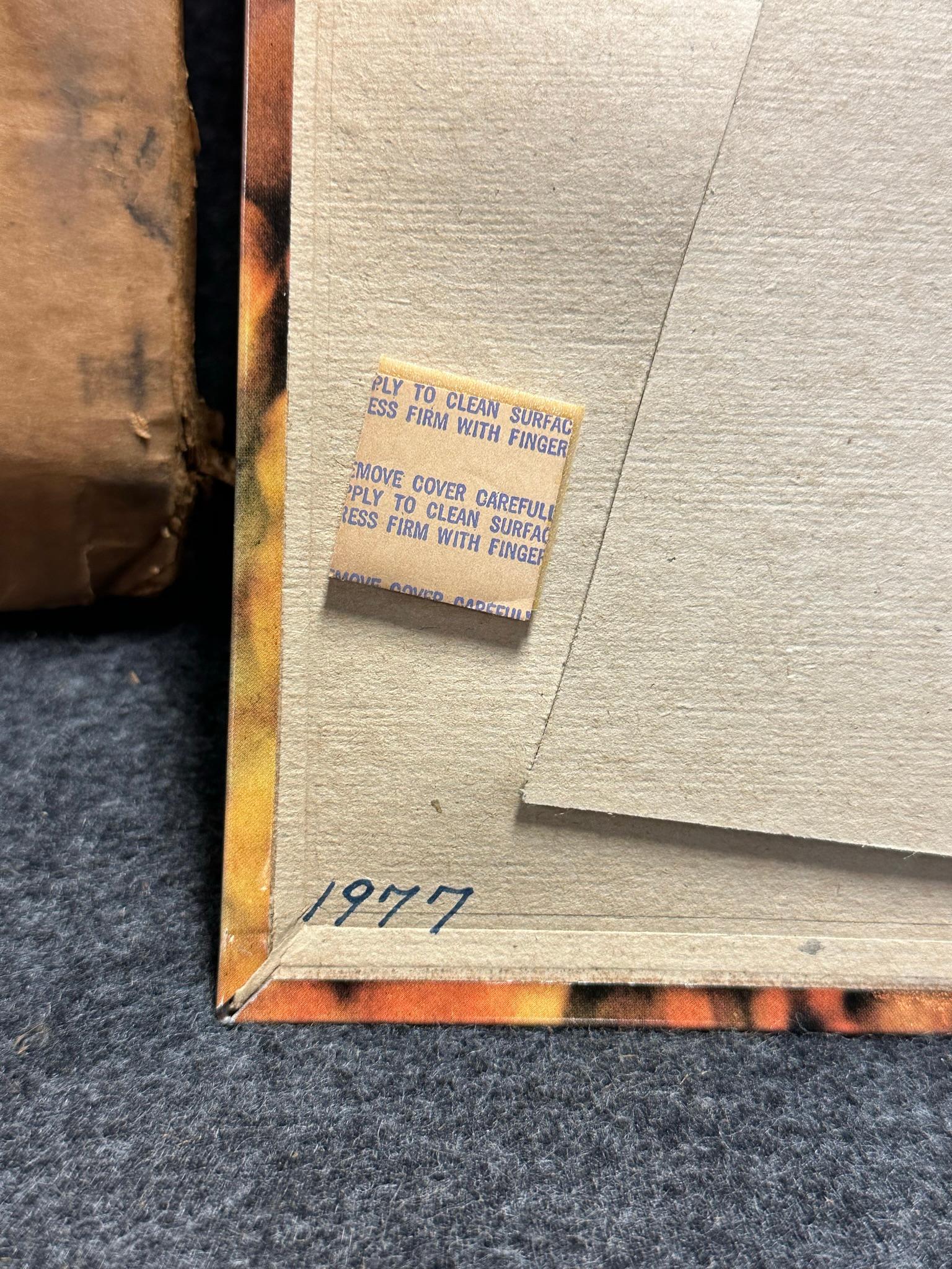 Peters True Blues Tin Over Cardboard NOS Sign w/ Box