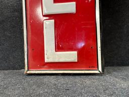 Kendall Single Sided Embossed Tin Advertising Sign