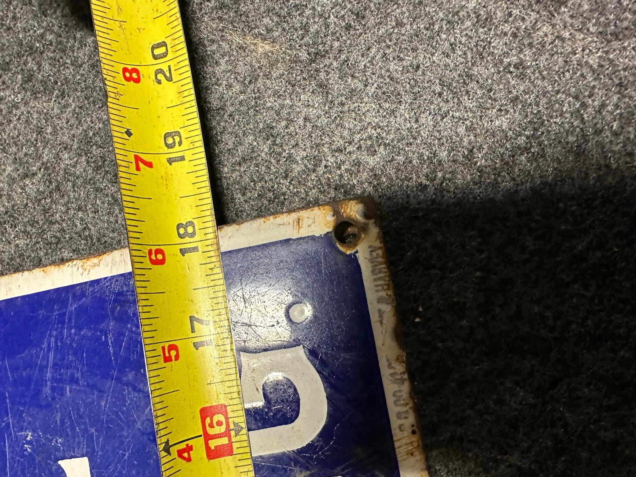Royal Tailor's Fine Tailoring Double Sided Porcelain Flange Signs