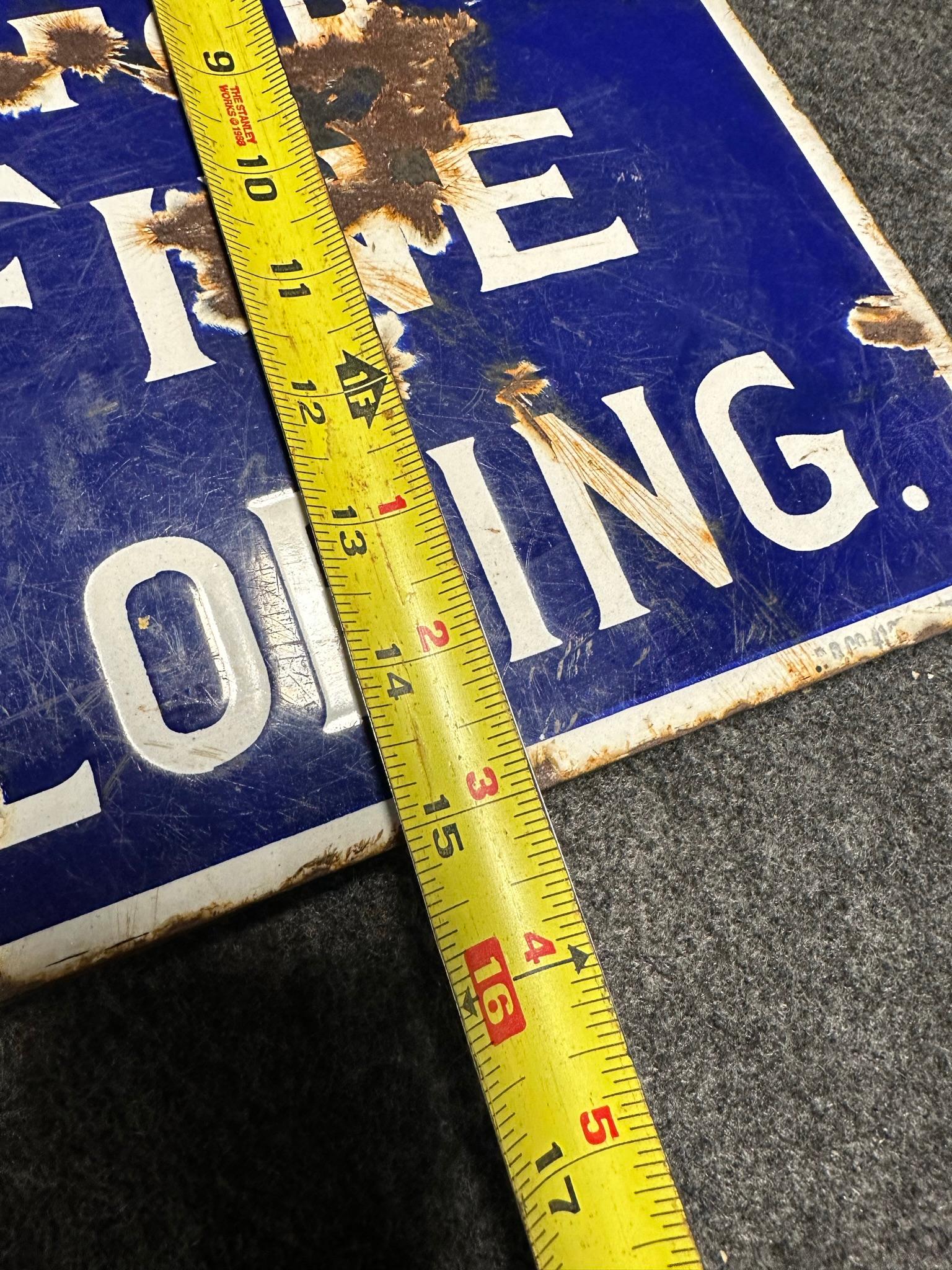 Royal Tailor's Fine Tailoring Double Sided Porcelain Flange Signs