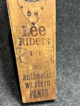 Lee Riders Authentic Western Pants Wooden Boot Jack