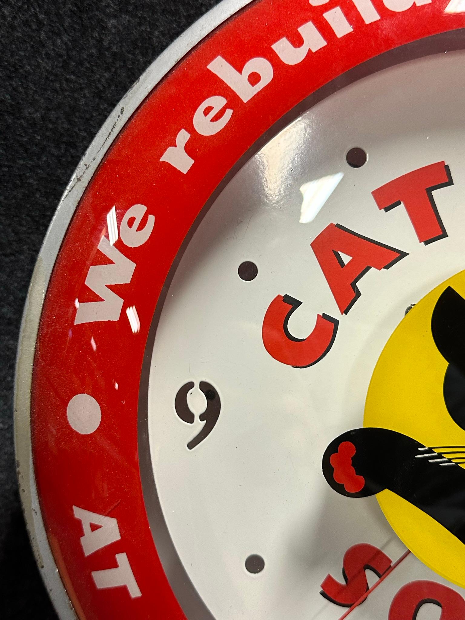 Cats Paw Cat Tex Soles 14" Advertising Clock