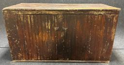 Antique 2 Door General Store Bottom Beadboard Cupboard