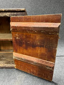 Antique 2 Door General Store Bottom Beadboard Cupboard