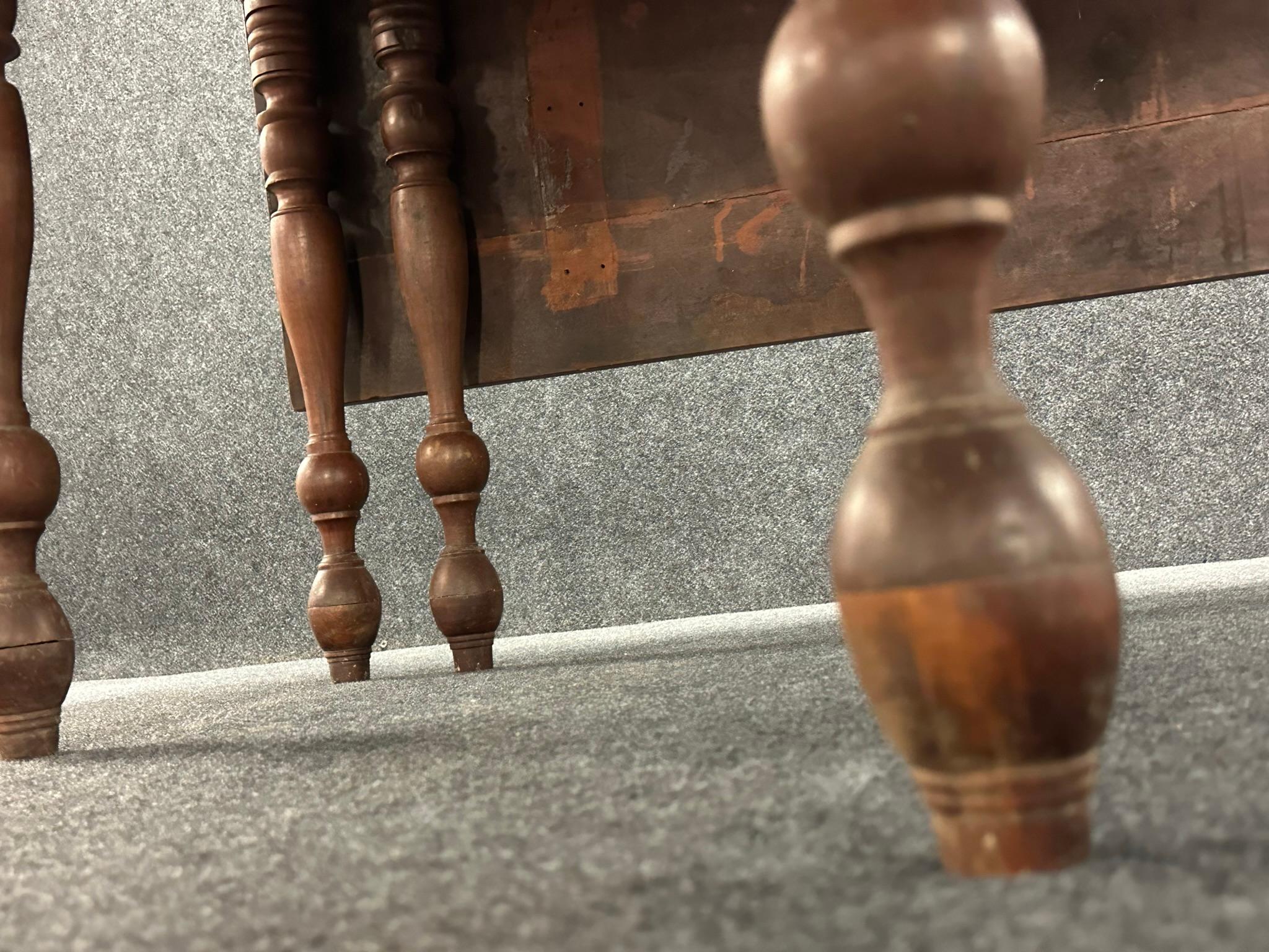 Sheraton Drop Leaf Cherry Dining Room Table w Wonderful Legs