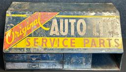 Autolite Original Service Parts Counter Top Advertising Slant Front Display