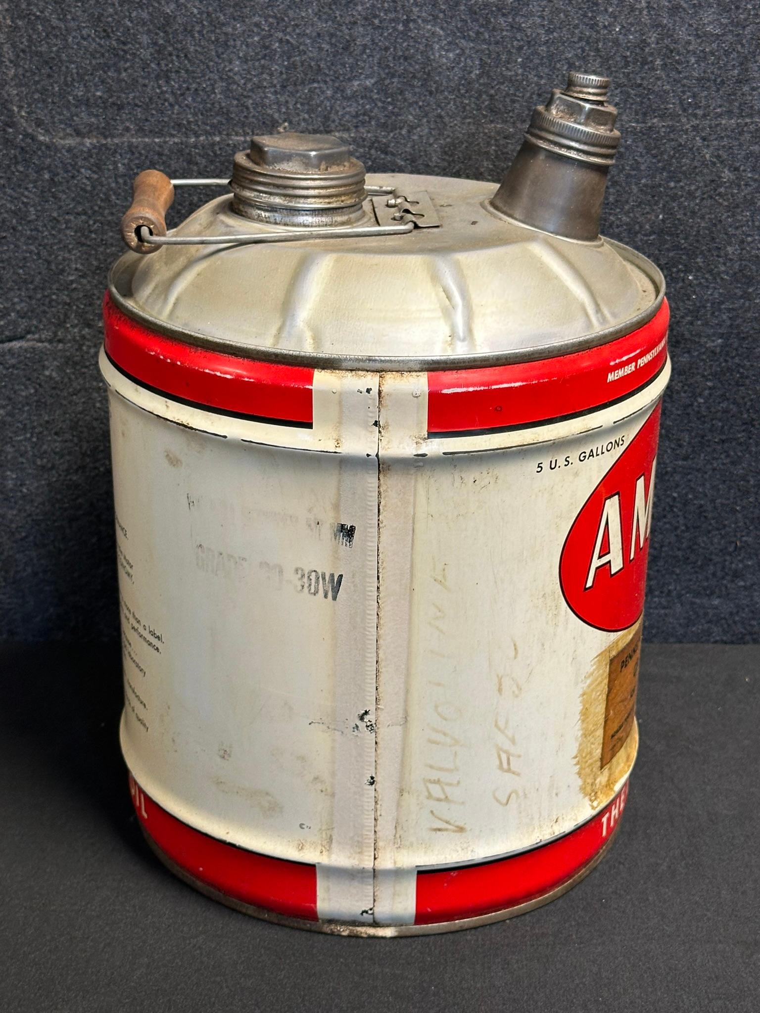 Amalie 5 Gallon Original Motor Oil Can