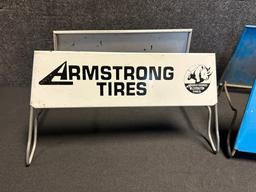 Goodyear & Armstrong Tire Display Rack Lot