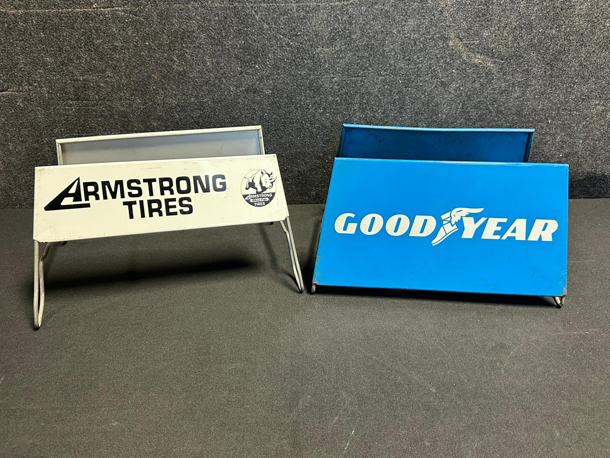 Goodyear & Armstrong Tire Display Rack Lot
