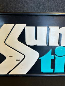 Summit Tires Embossed Advertising Sign Ca. 1970s