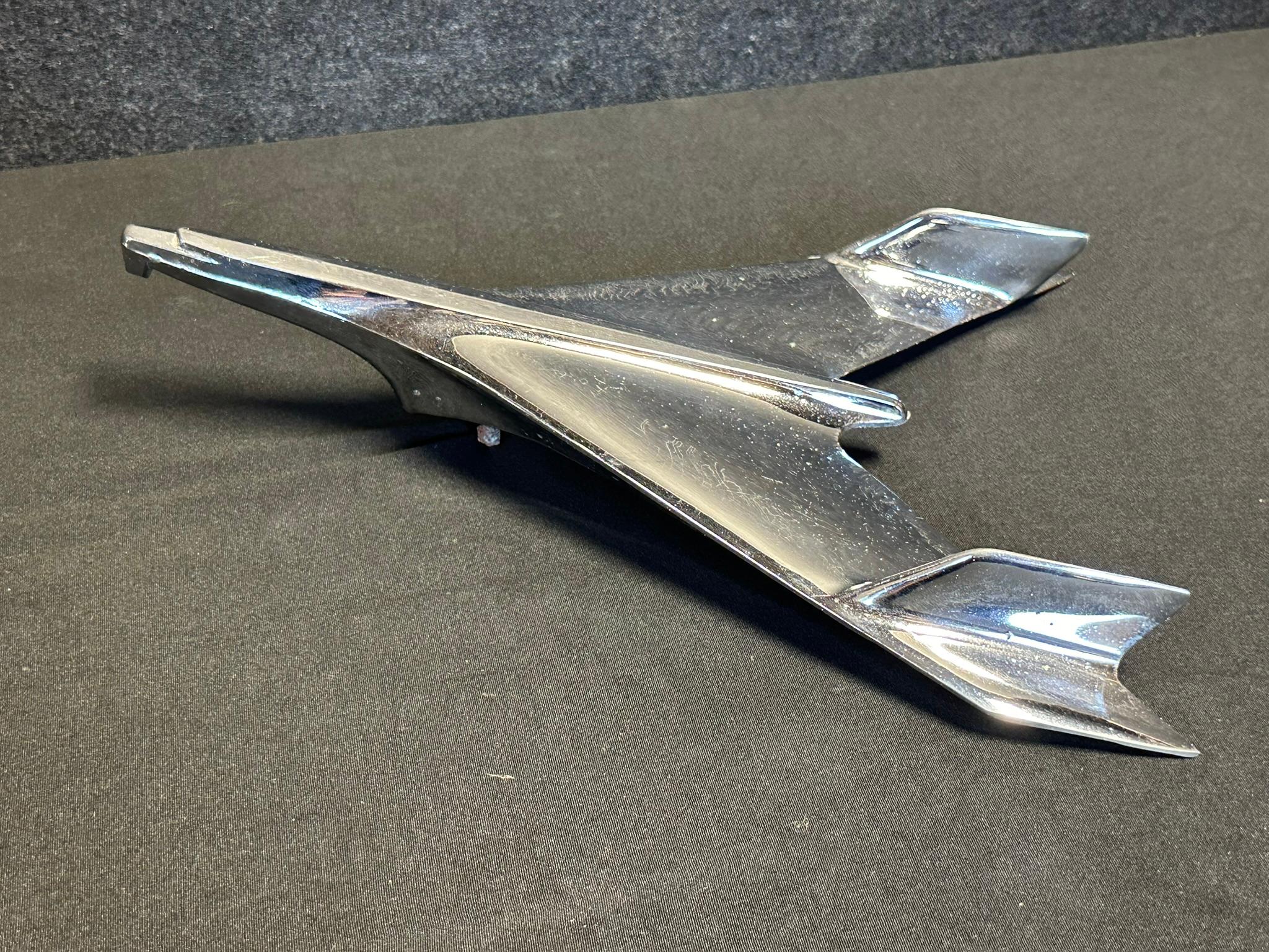 Pair 50s Chevrolet Hood Ornaments: 1956 Chevy Belair