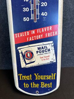 Original 1950s Mailpouch Tobacco Thermometer