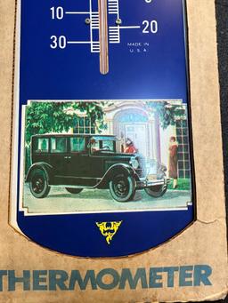 NOS 1970s Packard Motor Cars Advertising Thermometer w/ Original Box