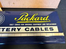 NOS 1950s Packard Automotive Battery Cable Rack Store Display w/ Original Box