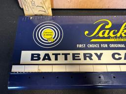 NOS 1950s Packard Automotive Battery Cable Rack Store Display w/ Original Box