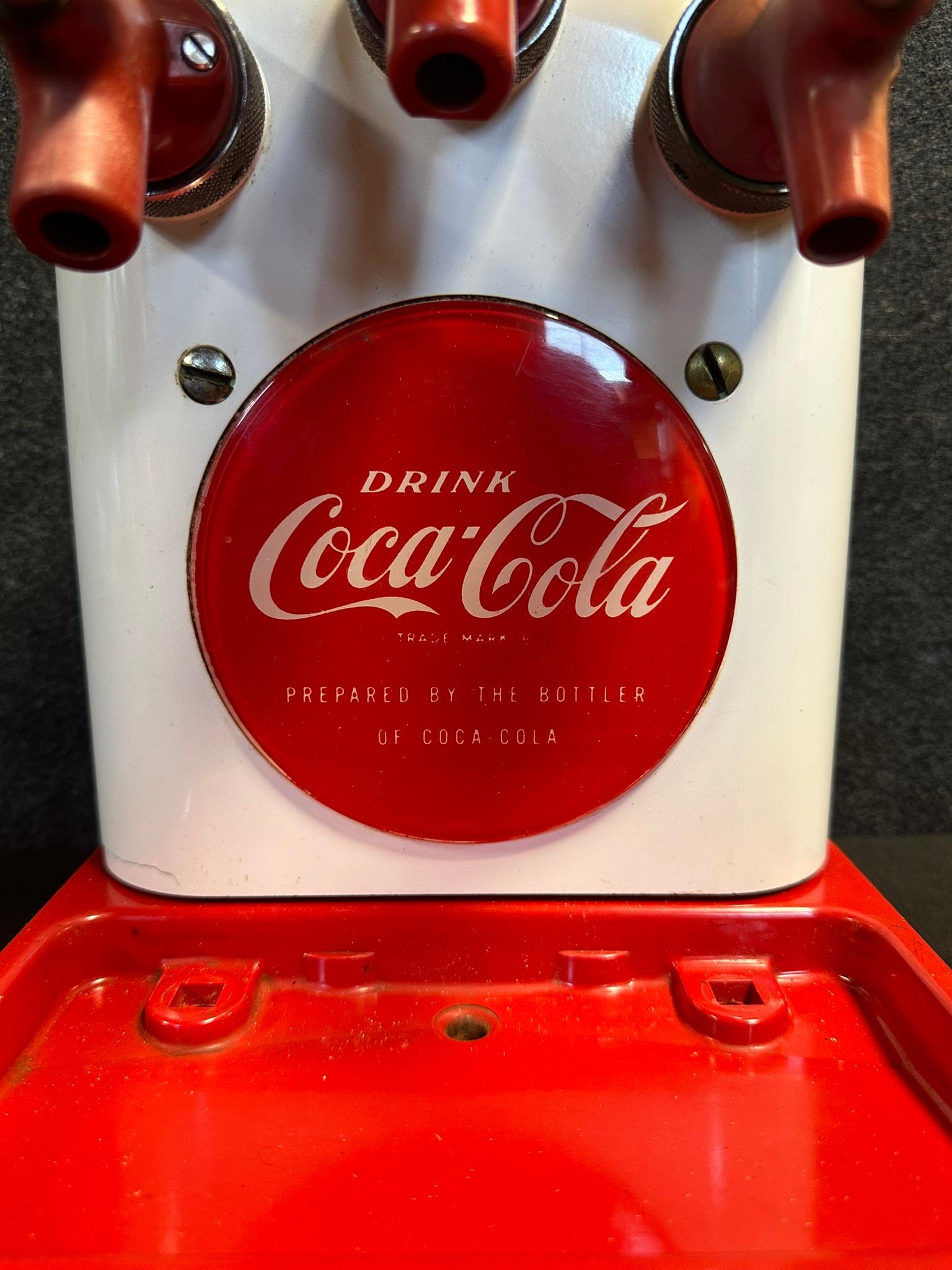 1950s Coca Cola Sprite Ginger Ale Coke Cornelius Tombstone Advertising Soda Fountain Dispenser