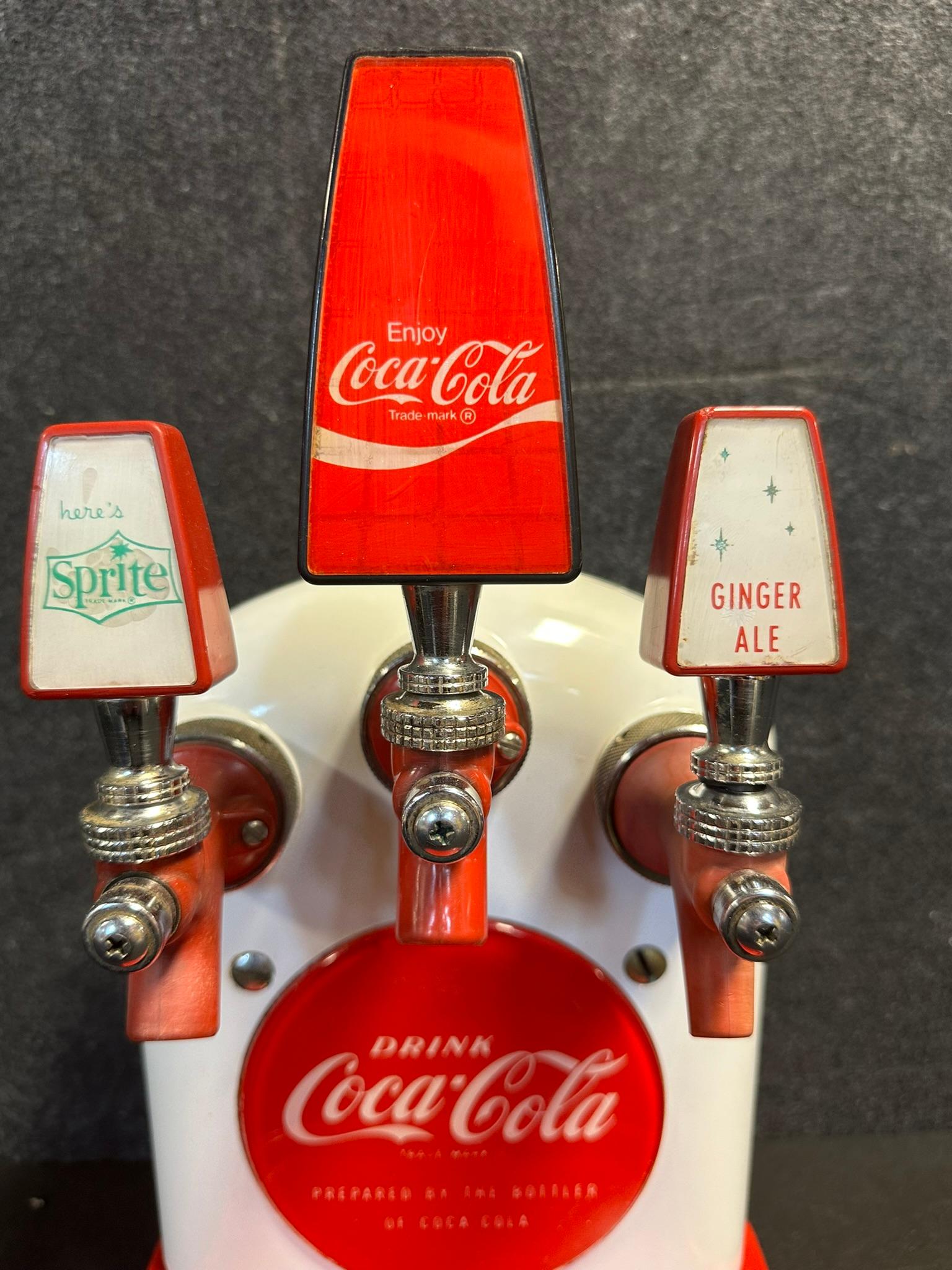1950s Coca Cola Sprite Ginger Ale Coke Cornelius Tombstone Advertising Soda Fountain Dispenser