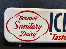 Normal Sanitary Dairy Ice Cream Plastic Lighted Advertising Neon Products Sign