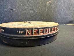 Boye Needles 1920s-30s Tin Litho Counter Top Advertising Needle Display Case