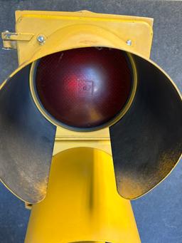 Original Traffic Light On 1920s-30s Cast Iron Brunswick Bowling Base