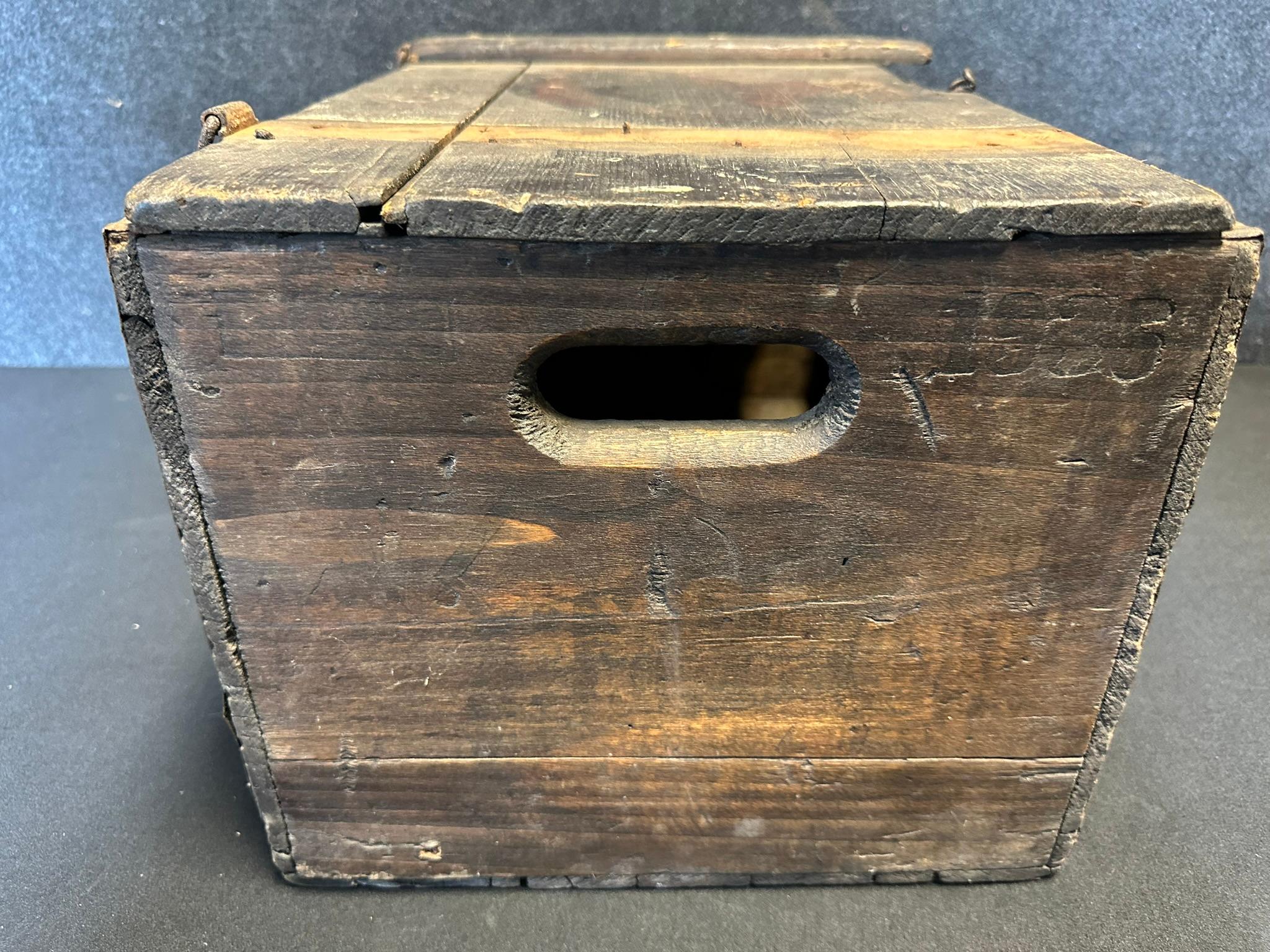 Hyde Park Pre Prohibition Beer Advertising Wooden Shipping Crate