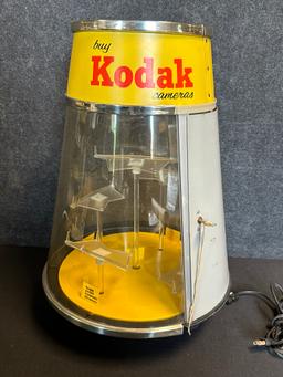 Kodak Instapocket Cameras Plastic 1960s Revolving Advertising Store Display