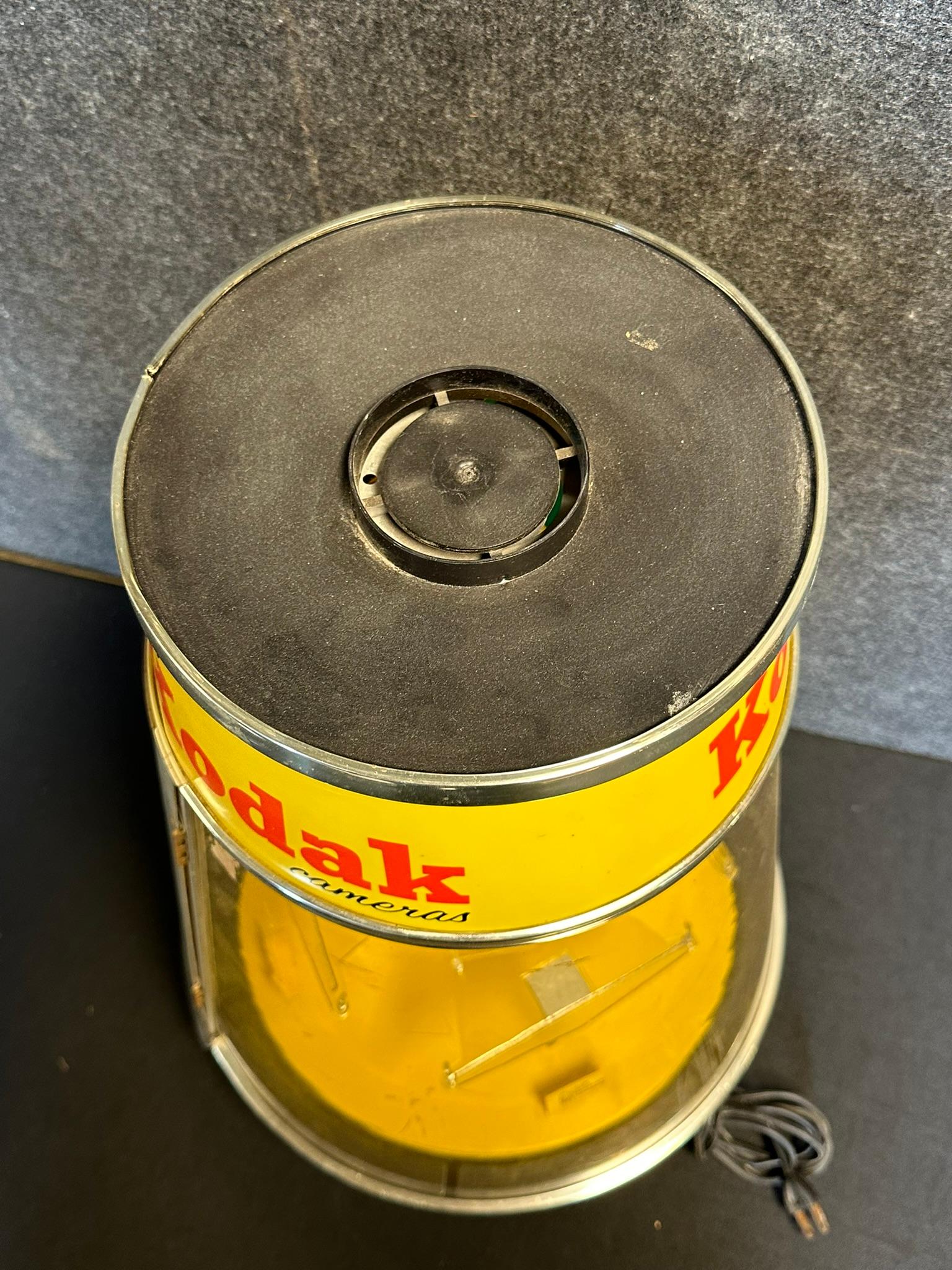 Kodak Instapocket Cameras Plastic 1960s Revolving Advertising Store Display