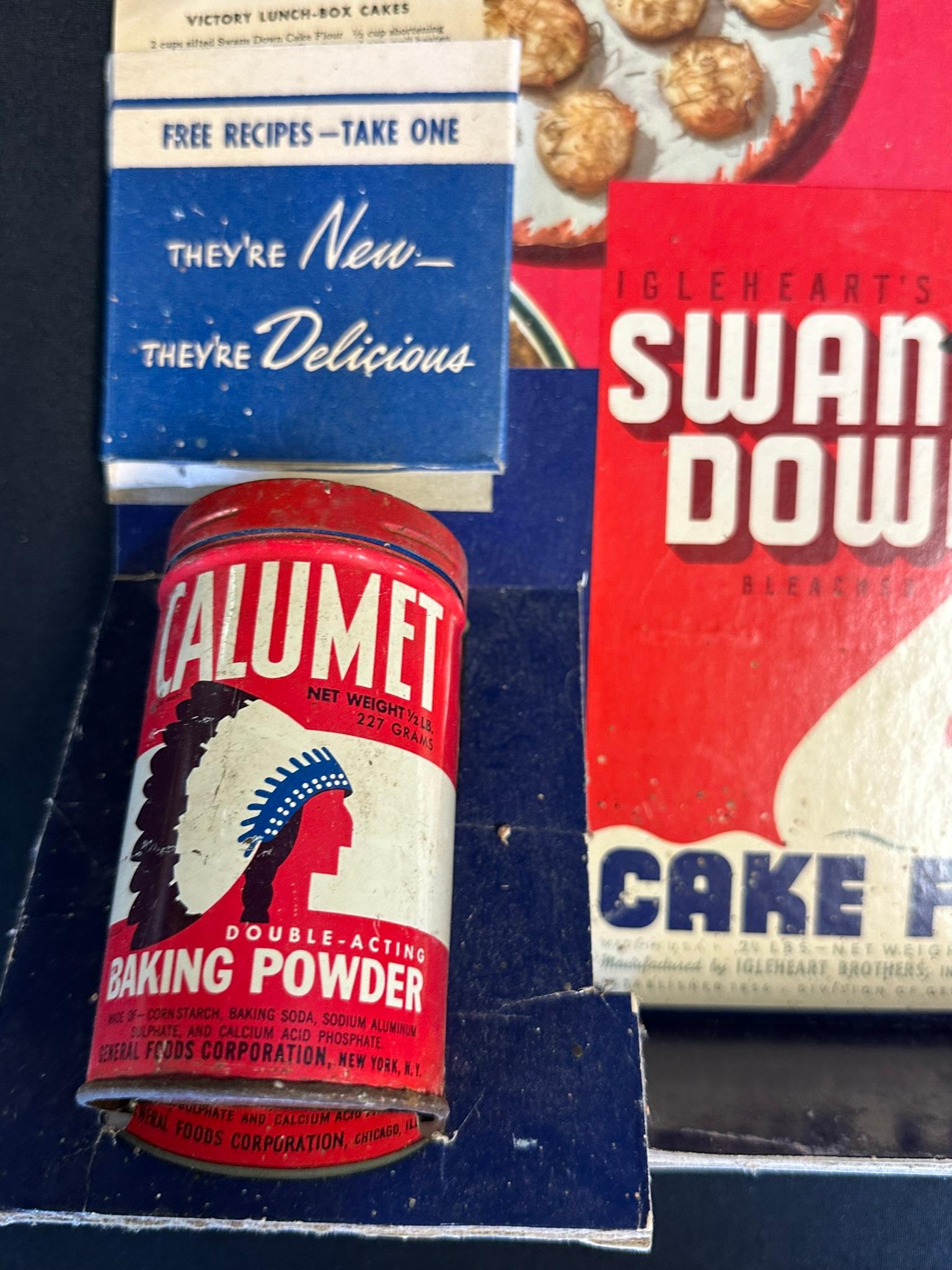 1930s Calumet Baking Powder Cardboard Advertising Store Display