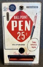 Ball Point Pen 25 Cent Counter Top Advertising Store Display w/ Working Key