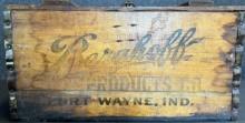 Berghoff Fort Wayne Indiana Pre Prohibition Advertising Wooden Beer Shipping Crate