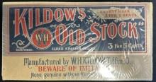 Kildow's Old Stock 5 Cent Cigar Spanish Tiffin Ohio Cardstock Sign