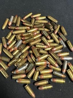 Large Loose Lot 109+ Rounds 9 MM & 9 MM Luger Handgun Ammunition