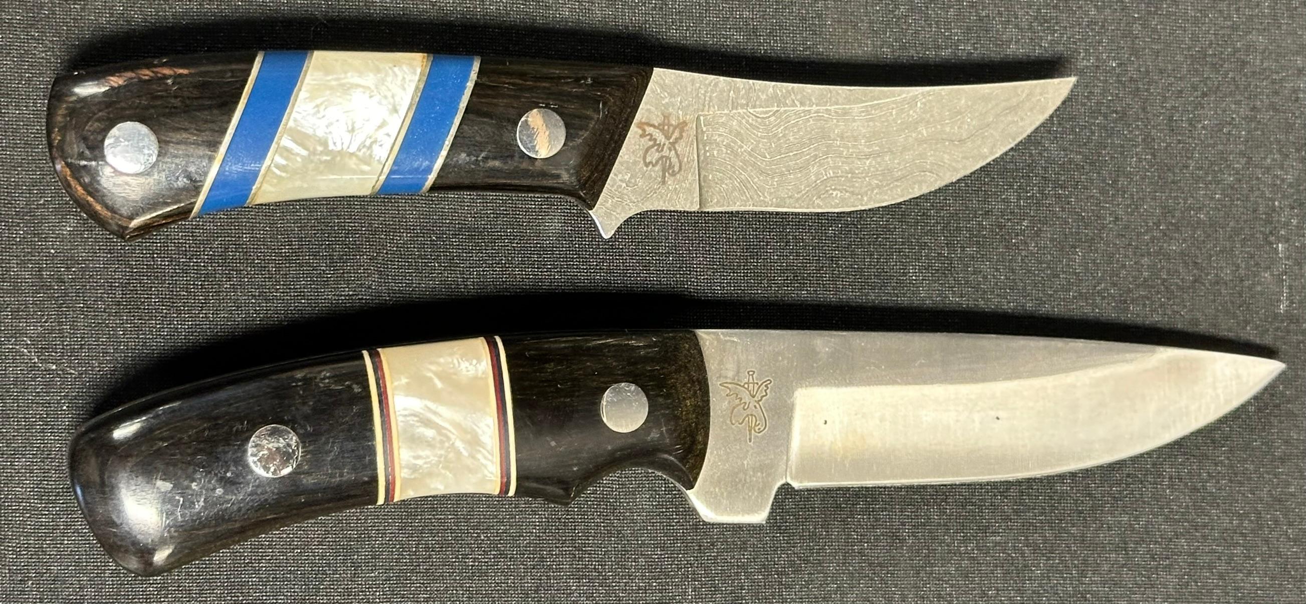 Pair Moose Jaw Knife Works Caro Michigan Handmade