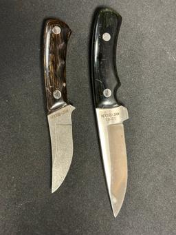 Pair Moose Jaw Knife Works Caro Michigan Handmade
