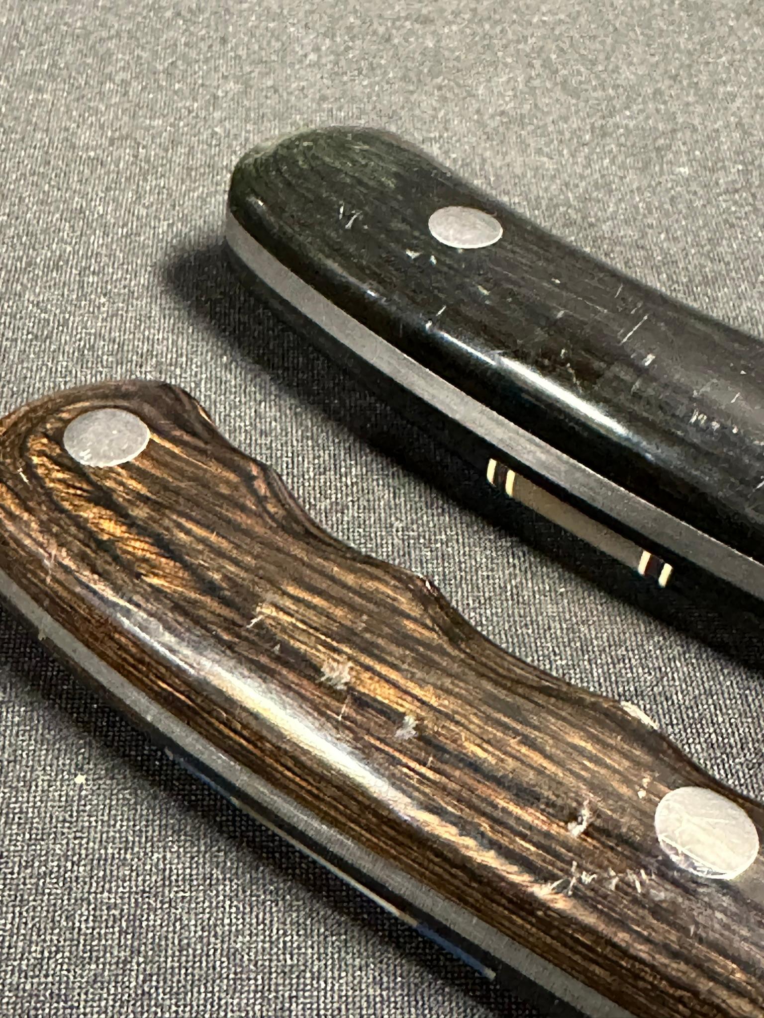 Pair Moose Jaw Knife Works Caro Michigan Handmade
