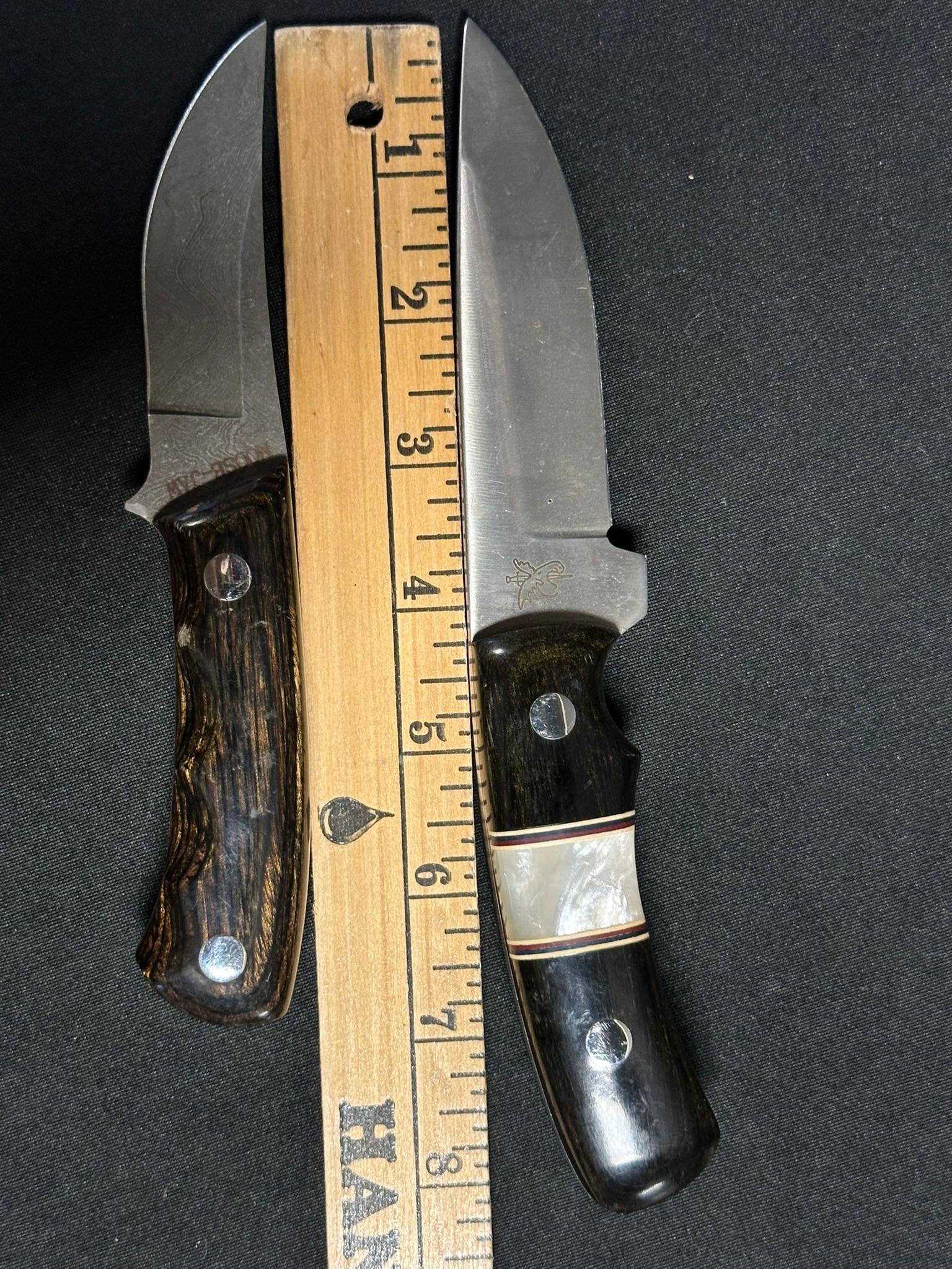 Pair Moose Jaw Knife Works Caro Michigan Handmade