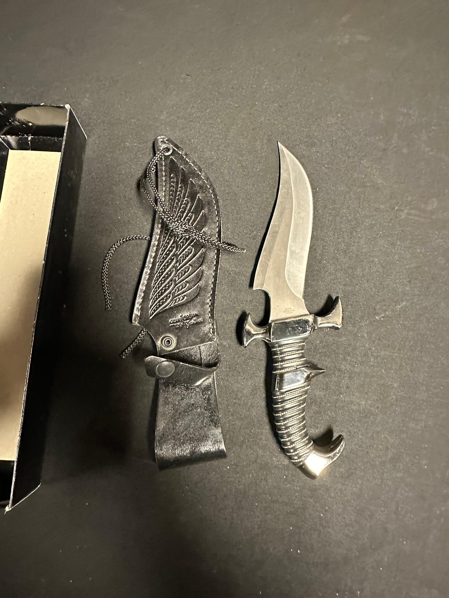 Lot 14 Collectibles Knives & Daggars: Hibben Knives Raven Fantasy Fighter, Dragon Slayer & More