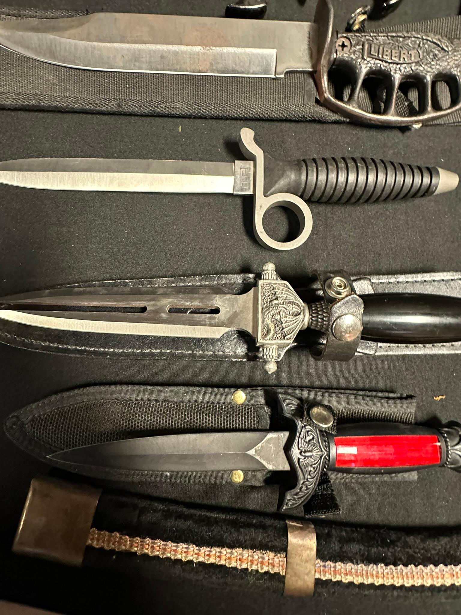Lot 14 Collectibles Knives & Daggars: Hibben Knives Raven Fantasy Fighter, Dragon Slayer & More