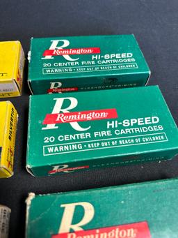Lot 6 Full Winchester Silvertip Powerpoint & Remington 30-30 Ammo Boxes