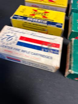 Lot 6 Full Winchester Silvertip Powerpoint & Remington 30-30 Ammo Boxes