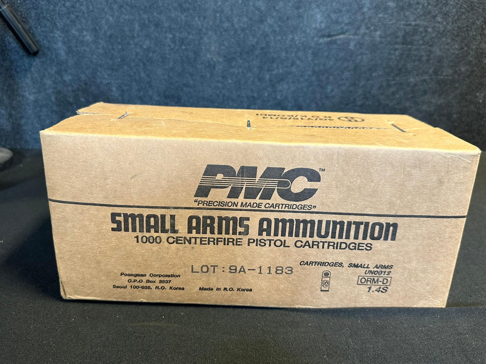 Sealed Box 1000 Rounds PMC 9MM Luger 115 Grain Ammunition